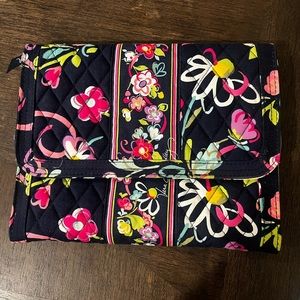 Vera Bradley travel makeup bag.